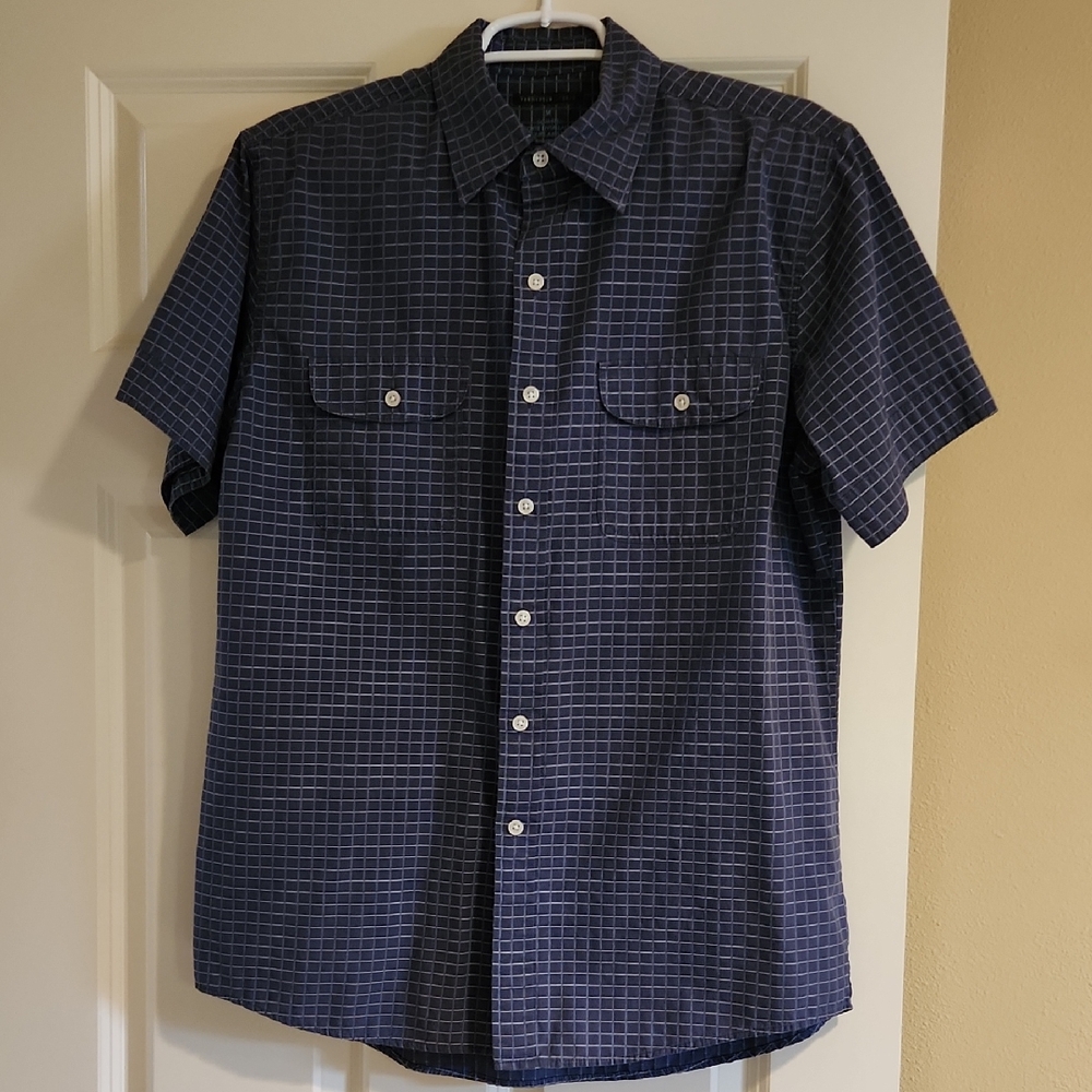 Van Heusen Blue Checkered Casual Shirt